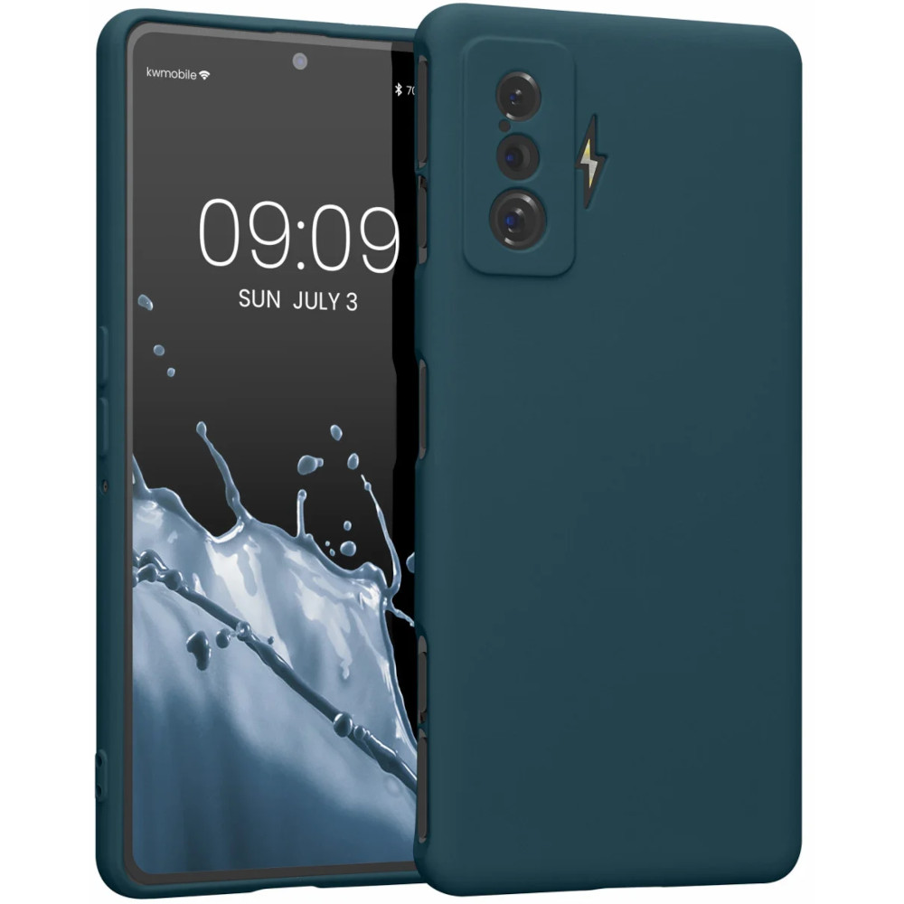 Husa Kwmobile pentru Xiaomi Poco F4 GT, Silicon, Verde, 59063.78