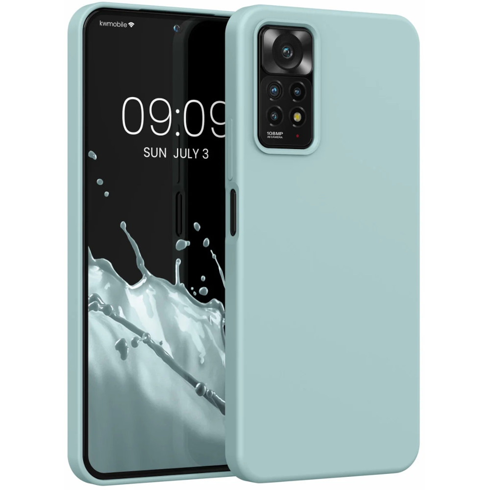 Husa Kwmobile pentru Xiaomi Redmi Note 11 Pro/Redmi Note 11 Pro 5G, Silicon, Verde, 57373.200