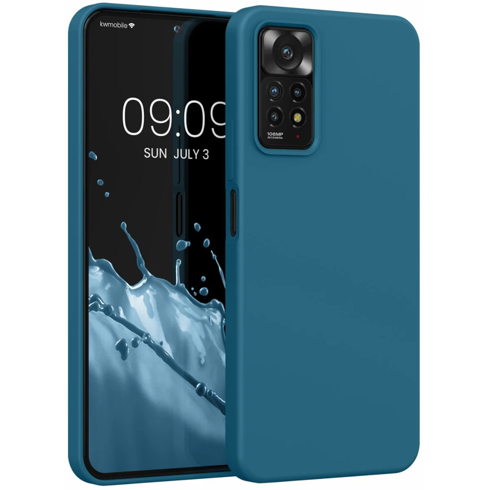 Husa Kwmobile pentru Xiaomi Redmi Note 11 Pro/Redmi Note 11 Pro 5G, Silicon, Verde, 57373.57