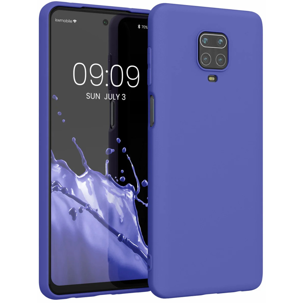 Husa Kwmobile pentru Xiaomi Redmi Note 9S/Redmi Note 9 Pro/Redmi Note 9 Pro Max, Silicon, Albastru, 52140.234