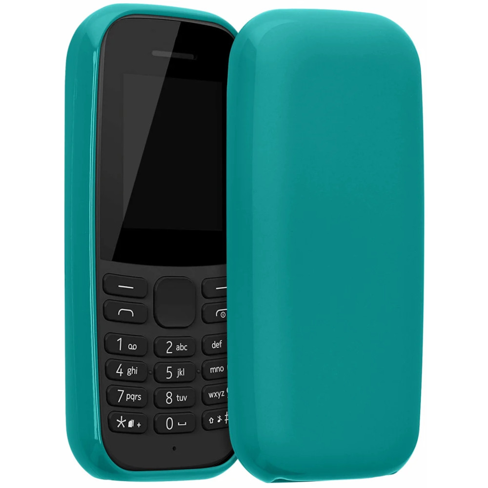 Husa Kwmobile pentru Nokia 105 (2019), Silicon, Verde, 53673.57