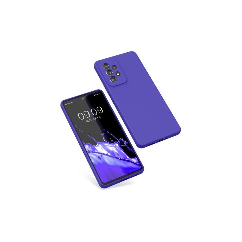 Husa Kwmobile pentru Samsung Galaxy A53 5G, Silicon, Albastru, 57835.234
