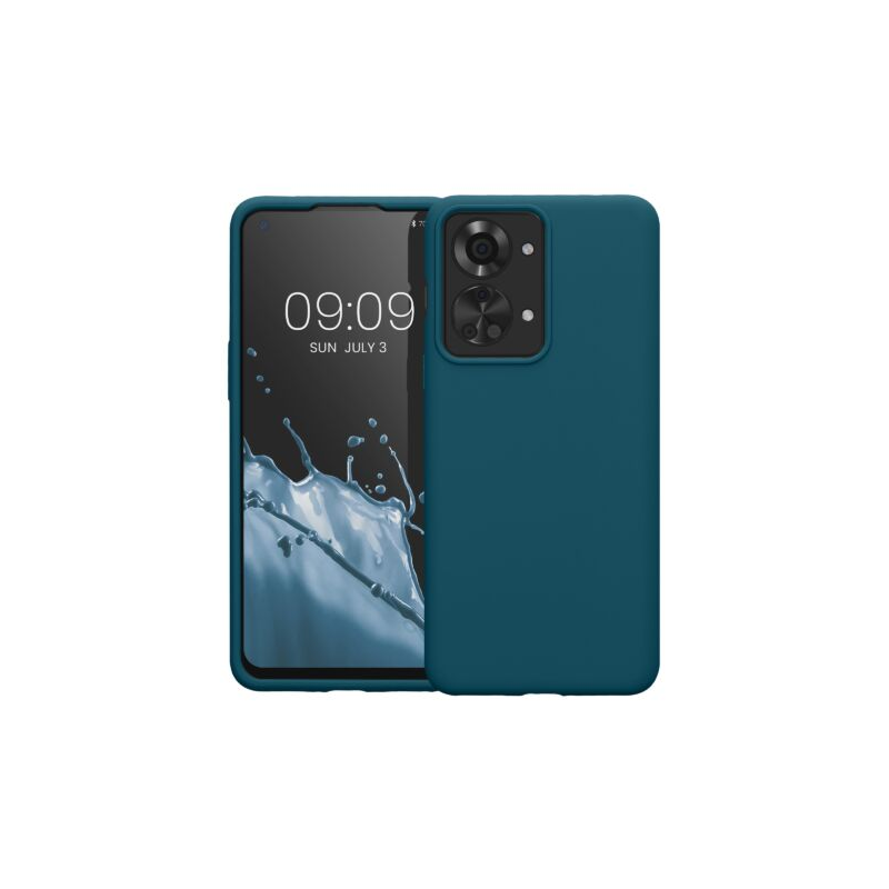 Husa Kwmobile pentru OnePlus Nord 2T, Silicon, Verde, 58764.57