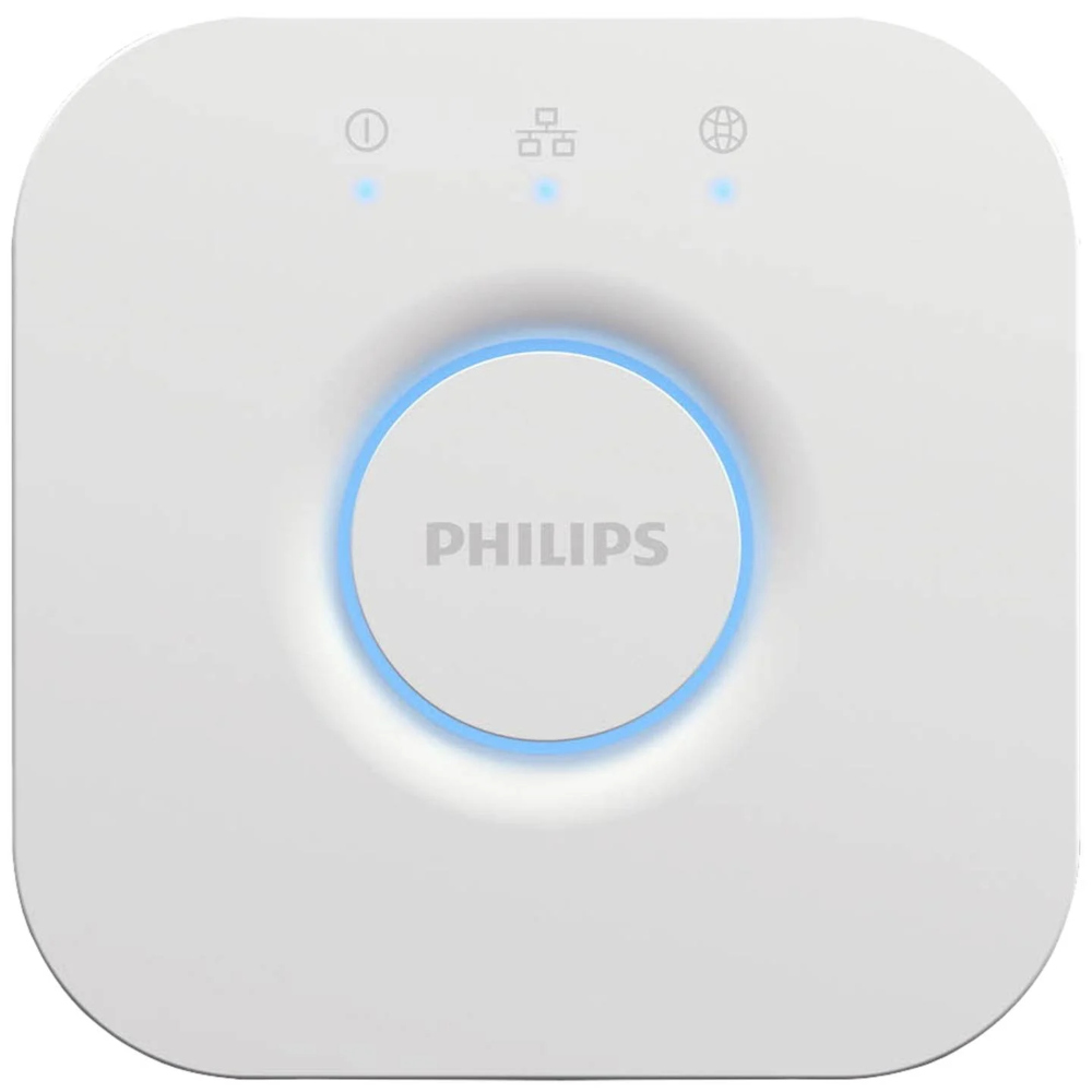 Consola Hue bridge wireless Philips Hue, compatibil cu gama Hue, control iOS/Android, Apple Home Kit