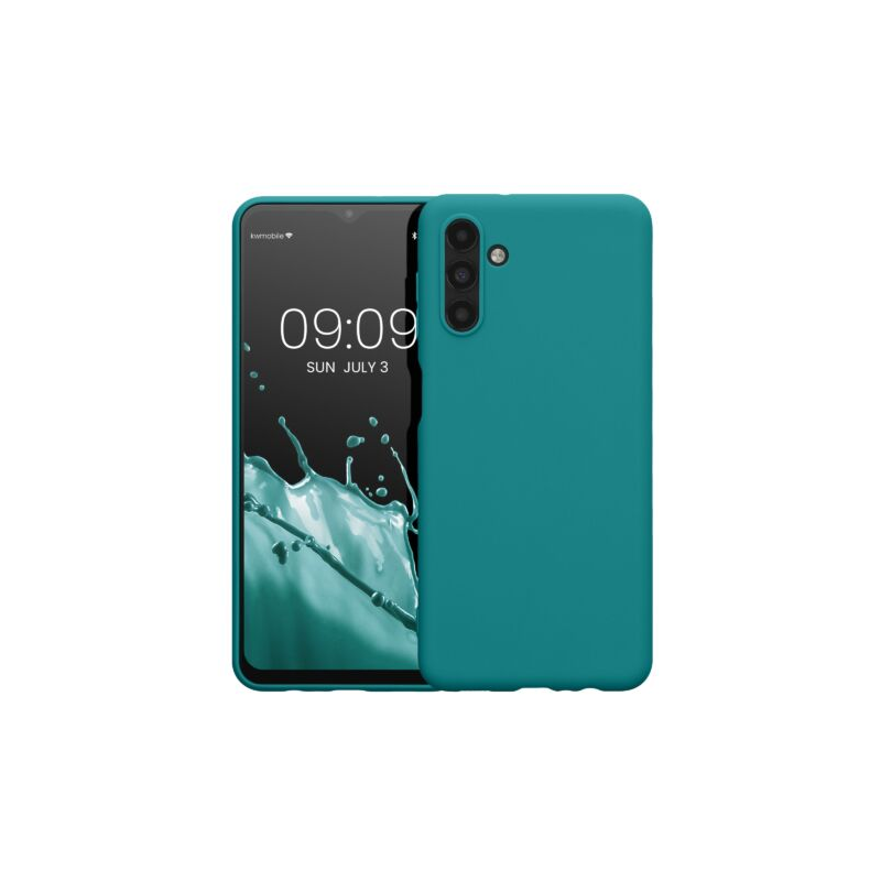 Husa Kwmobile pentru Samsung Galaxy A13 5G, Silicon, Verde, 58919.57