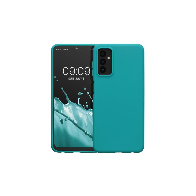 Husa Kwmobile pentru Samsung Galaxy M13, Silicon, Verde, 58917.57