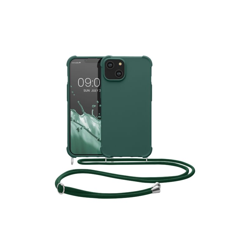 Husa Kwmobile pentru Apple iPhone 14, Silicon, Verde, 59116.80