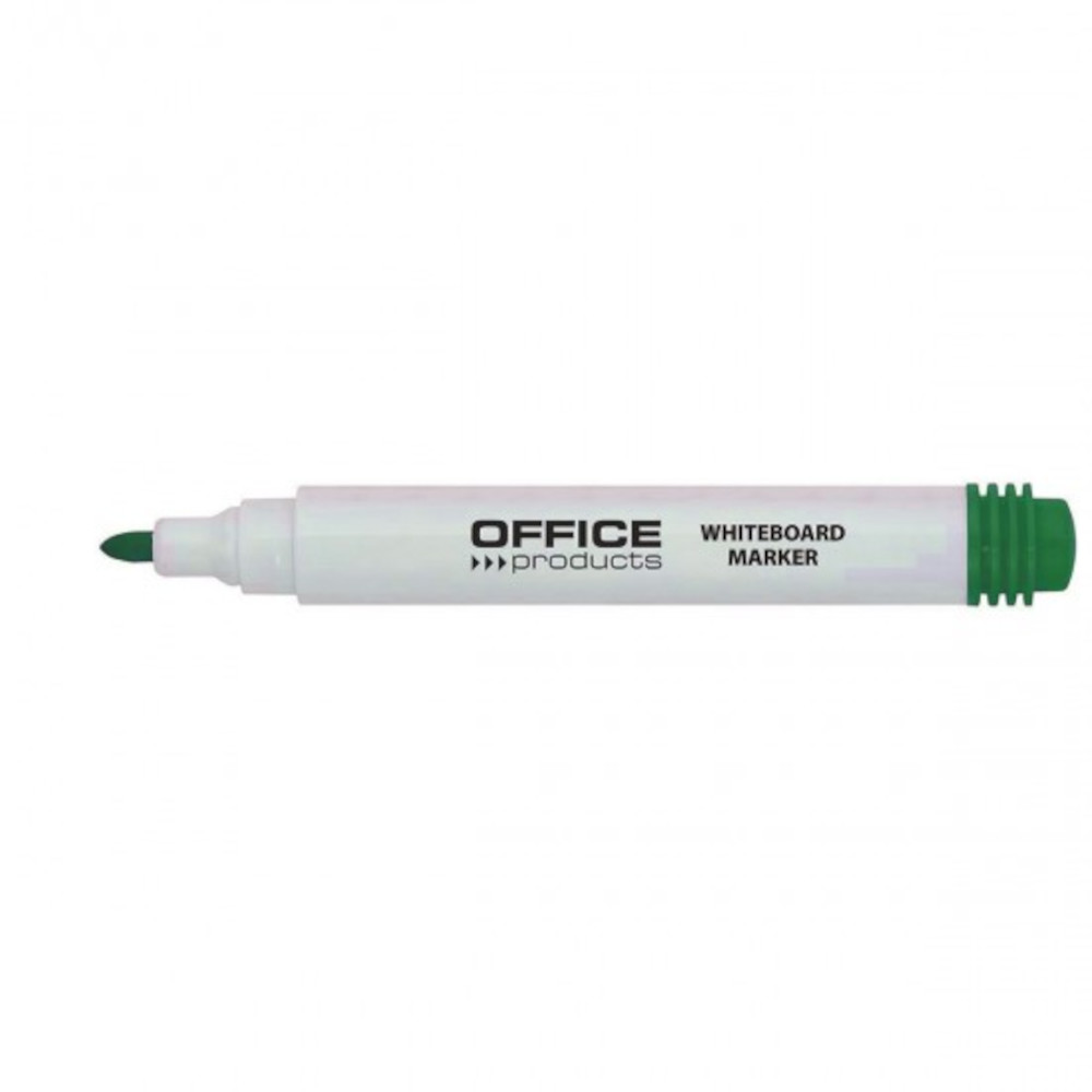 Set 12 Markere Whiteboard Varf Rotund de 1-3 mm, Verde