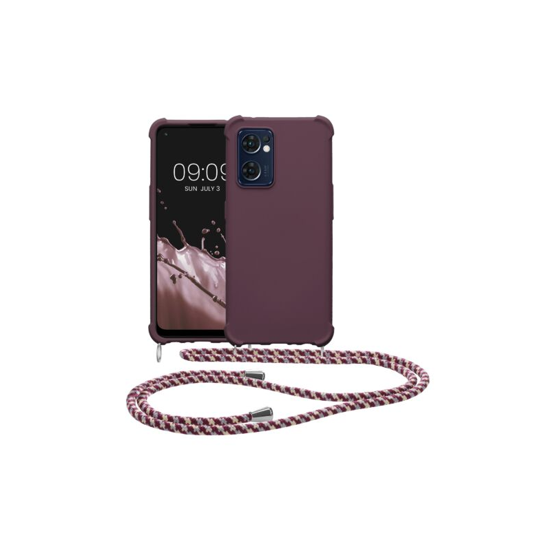 Husa Kwmobile pentru OPPO Find X5 Lite, Silicon, Violet, 58647.187