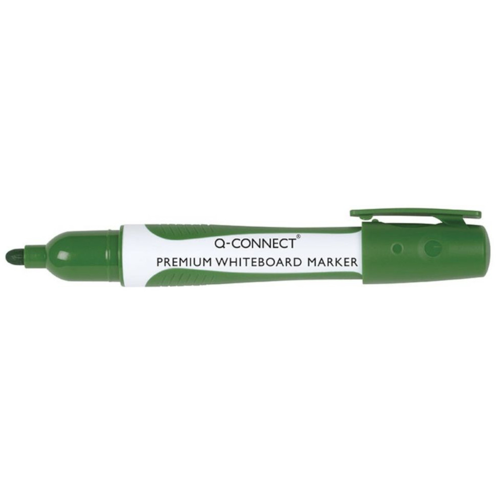 Set 10 Markere Whiteboard cu Varf Rotund de 2-3 mm, Verde