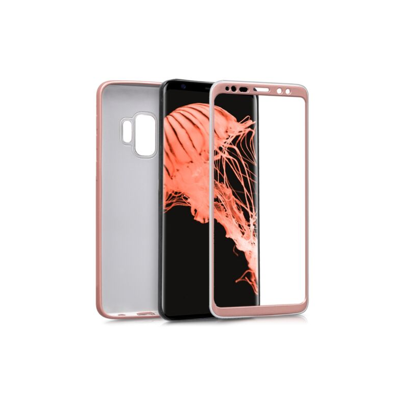 Husa pentru Samsung Galaxy S9, Silicon, Rose Gold, 44197.31