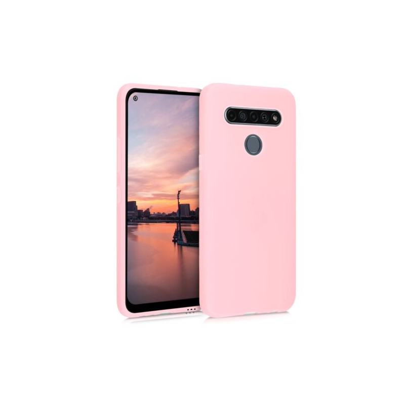 Husa pentru LG K61, Silicon, Rose Gold, 51938.89