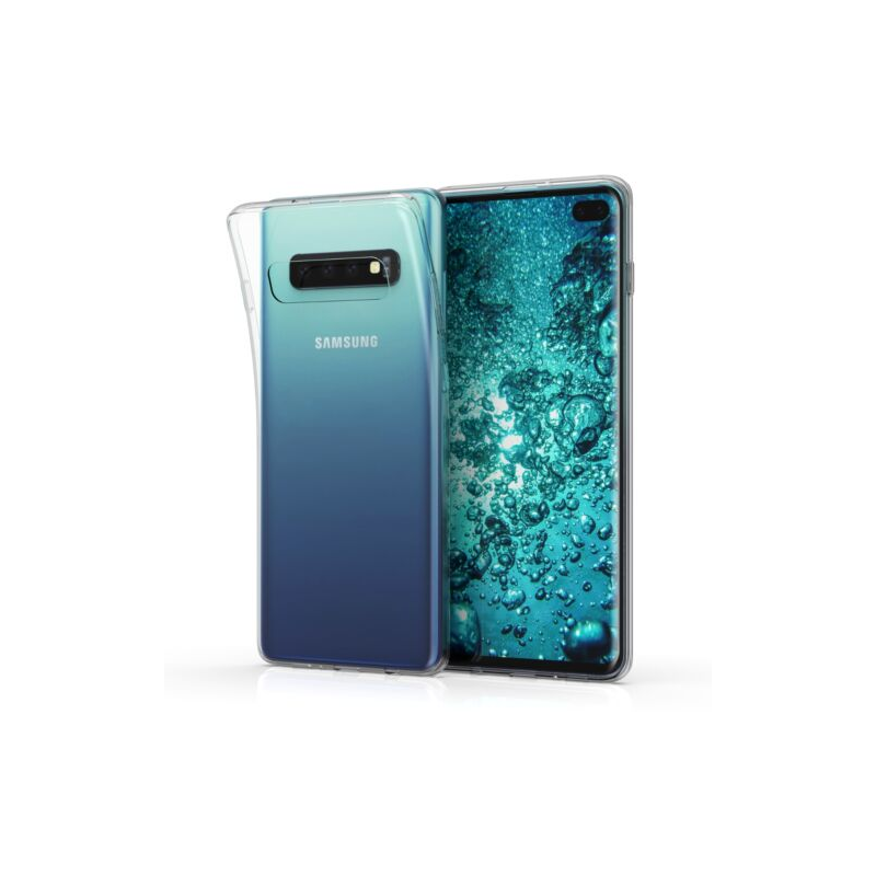 Husa pentru Samsung Galaxy S10 Plus, Silicon, Transparent, 47454.03