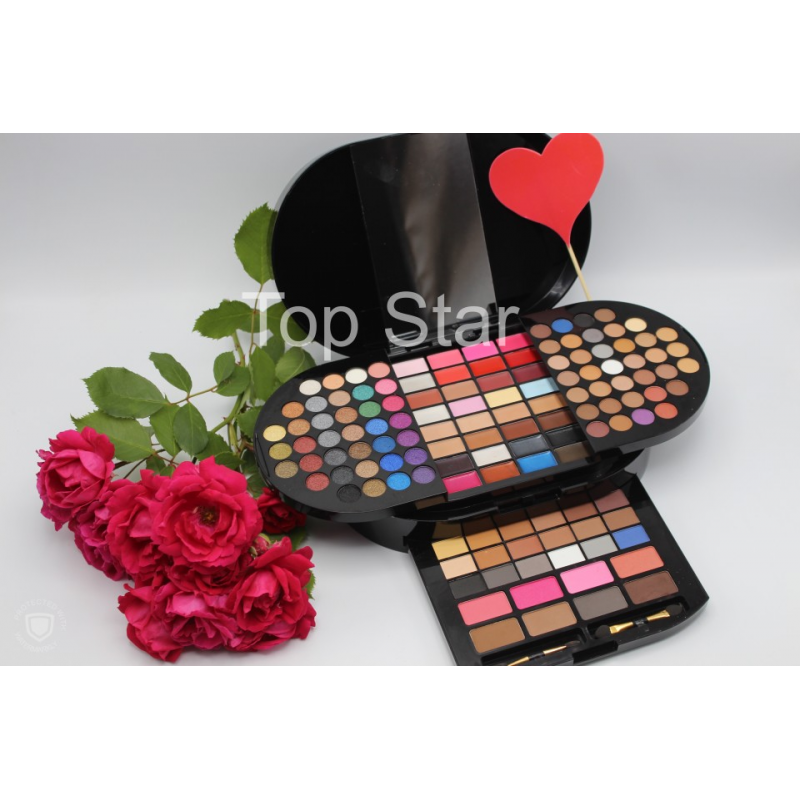 Trusa machiaj 130 farduri make up Miss Rose Brilliant Palette