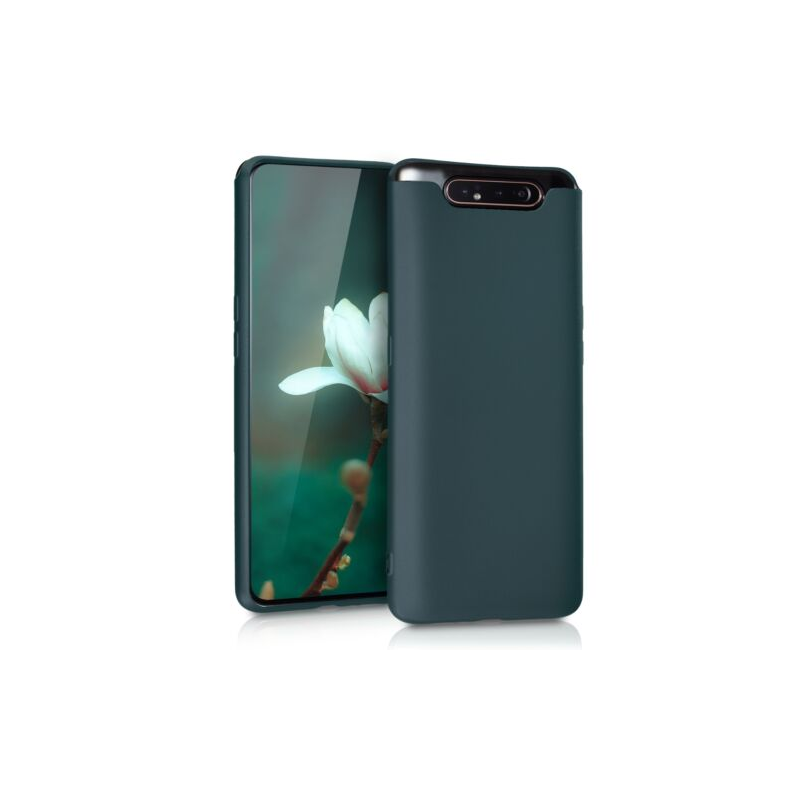 Husa pentru Samsung Galaxy A80, Silicon, Verde, 48441.14