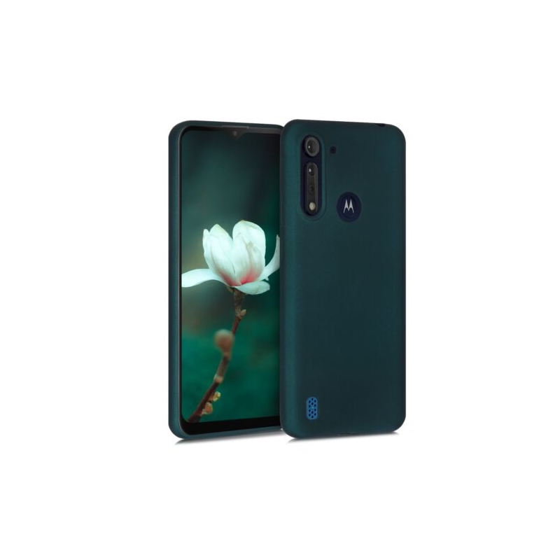 Husa pentru Motorola Moto G8 Power Lite, Silicon, Verde, 52315.14