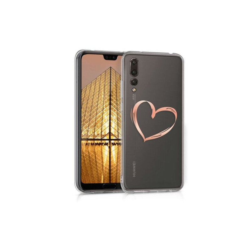 Husa pentru Huawei P20 Pro, Silicon, Rose Gold, 44226.24