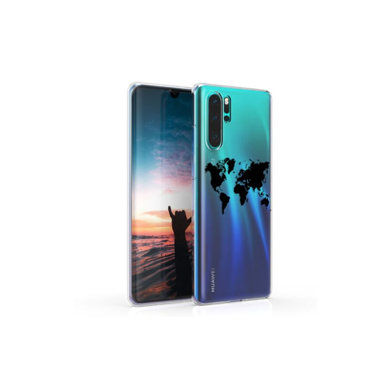 Husa pentru Huawei P30 Pro, Silicon, Negru, 47421.01