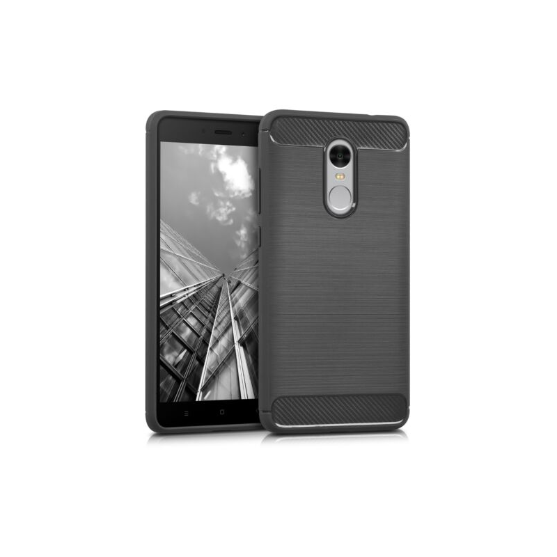 Husa pentru Xiaomi Redmi Note 4, Silicon, Gri, 42621.73