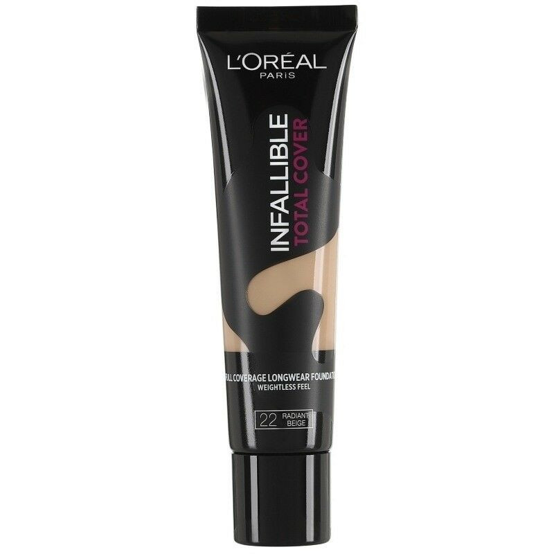 Fond de ten fata si corp Loreal Infallible Total Cover Full Coverage 22 Radiant Beige