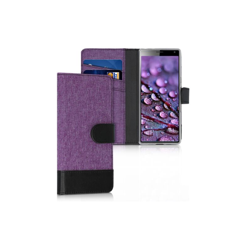 Husa pentru Sony Xperia 10, Textil, Violet, 47996.03