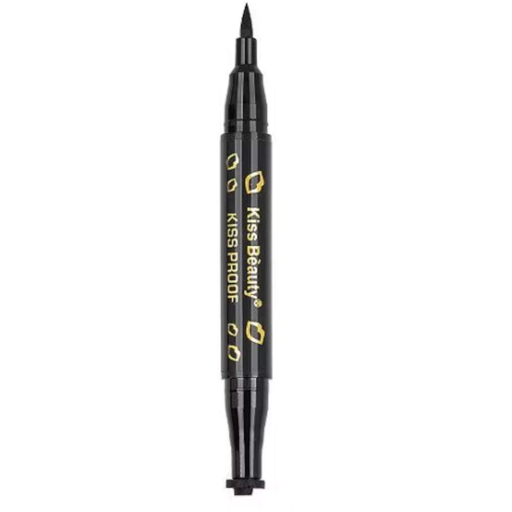 Eyeliner tus carioca, Kiss Beauty, cu stampila semiluna , 02