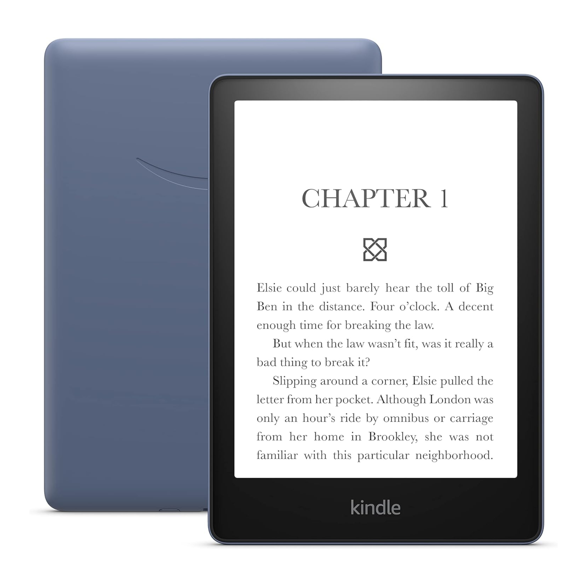 ebook reader new kindle glare 6, touch screen, 8th generation, wi fi, negru eBook Reader Amazon Kindle Paperwhite 2021, 16GB, Wi-Fi, Bluetooth, Denim