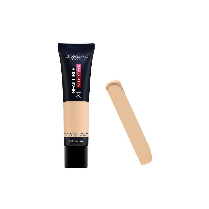 Fond de ten, Loreal, Infaillible 24H Matte Cover, 130 True Beige, 30 ml