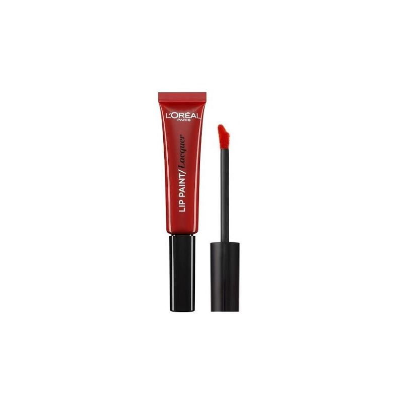 Ruj de buze lichid, Loreal, Lip Paint Lacquer, 105 Red Fiction