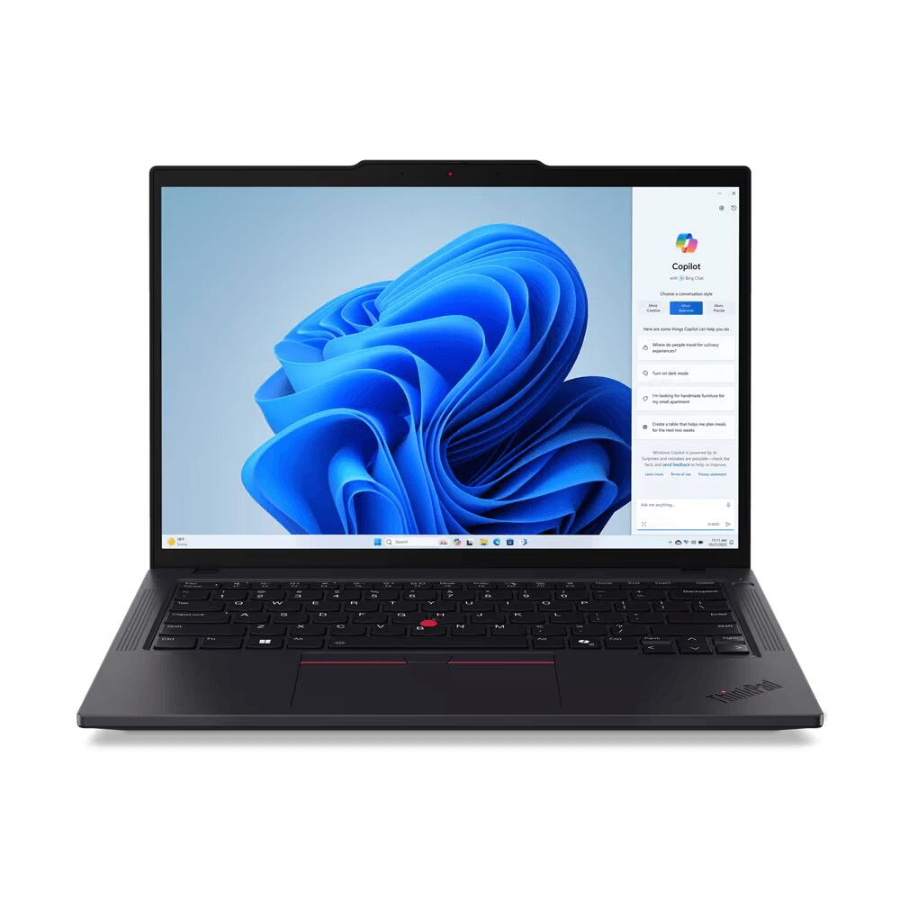 Laptop Lenovo 14\'\' ThinkPad T14 Gen 5, WUXGA IPS, Intel Core Ultra 7 155U, 16GB DDR5, 512GB SSD, Intel Graphics, Win 11 Pro, Black