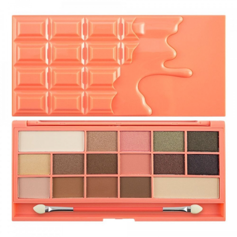 Paleta farduri de ochi Makeup Revolution I Heart Makeup Chocolate and Peaches