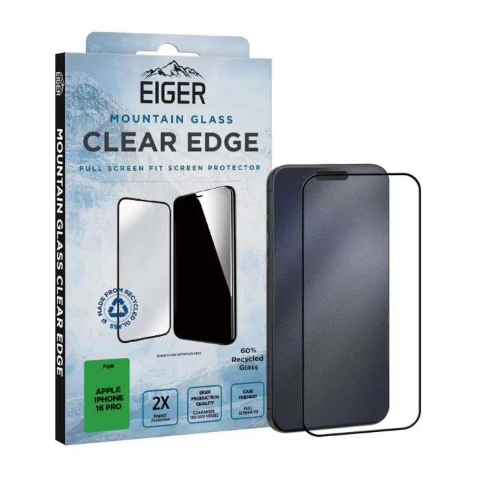 Eiger Folie Sticla 3D Mountain Glass iPhone 16 Pro Clear