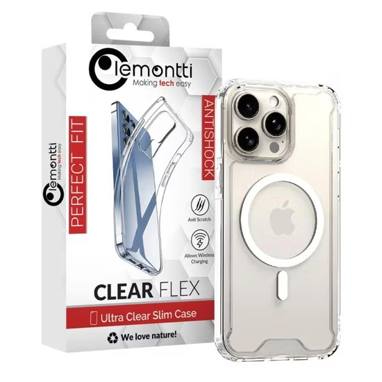 Lemontti Husa Corner MagSafe iPhone 16 Pro Max Transparent