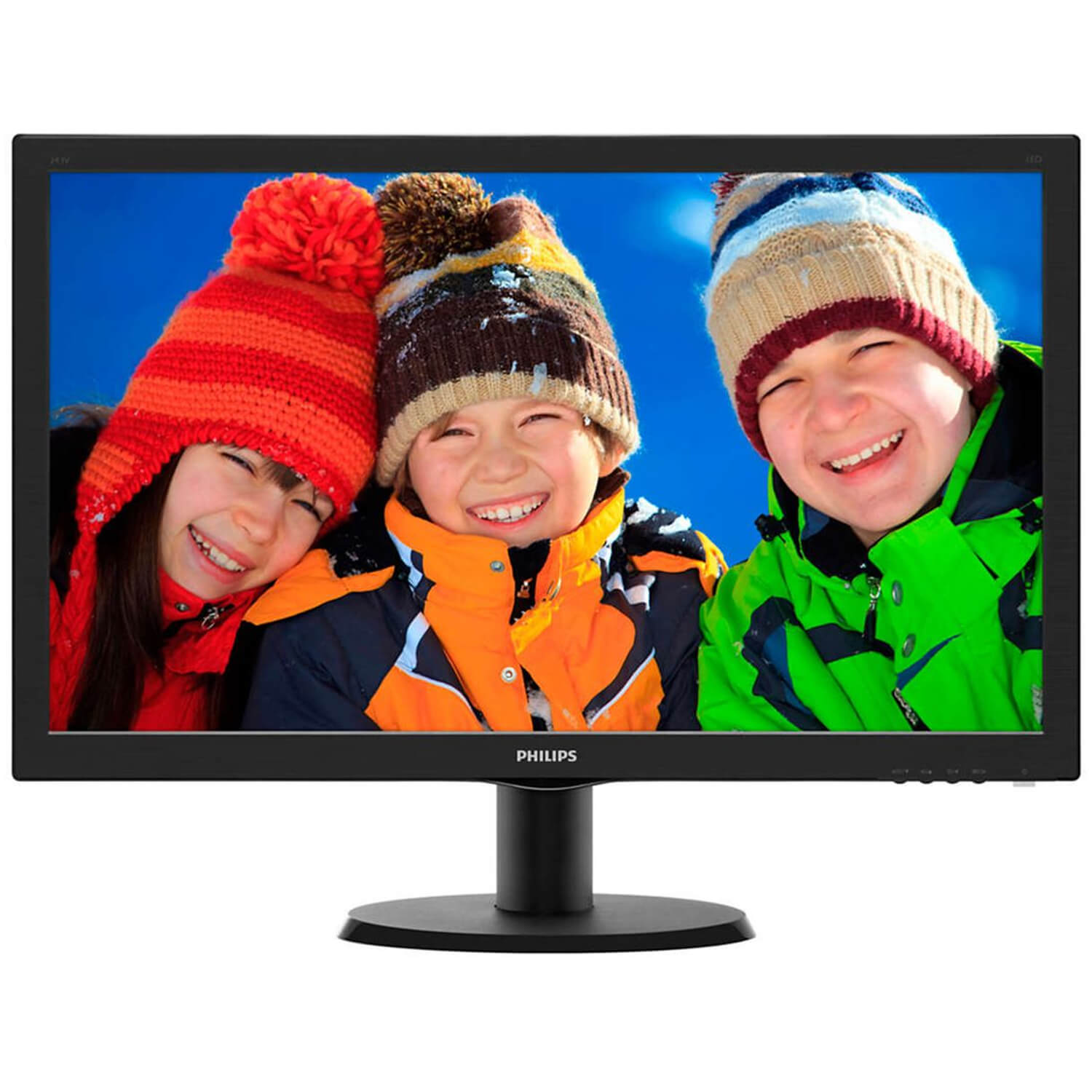 Monitor LED Philips 243V5QHSBA/00, 23.6", Full HD, Negru