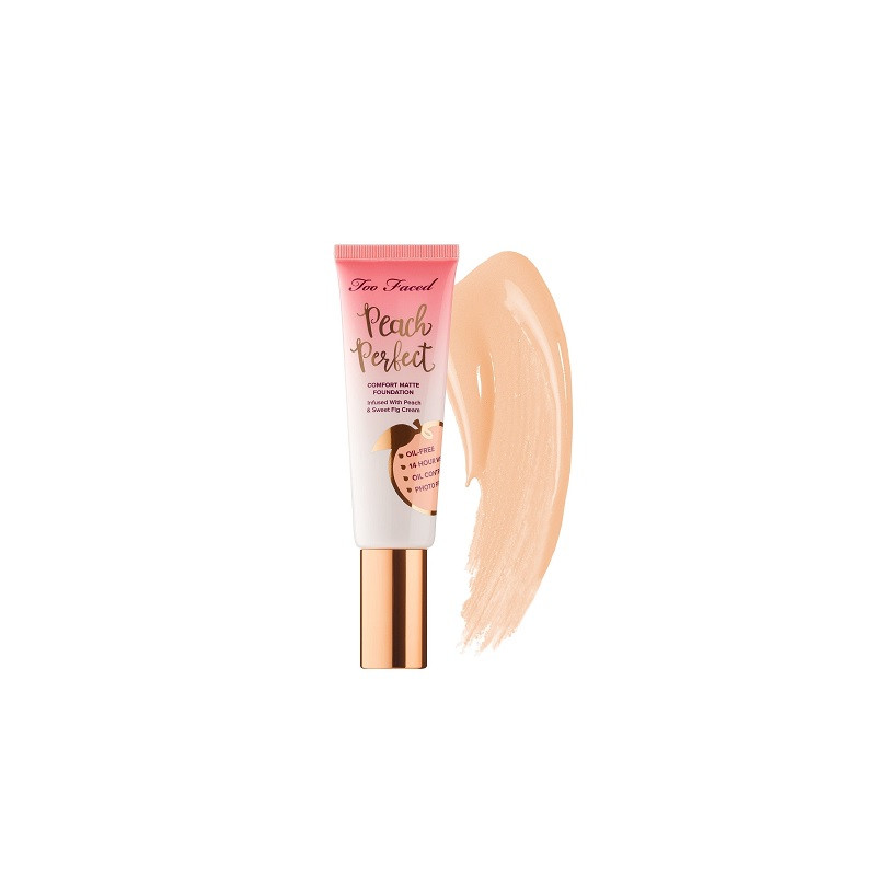 Fond de ten, Too Faced, Peach Perfect Comfort Matte, Snow, 48 ml