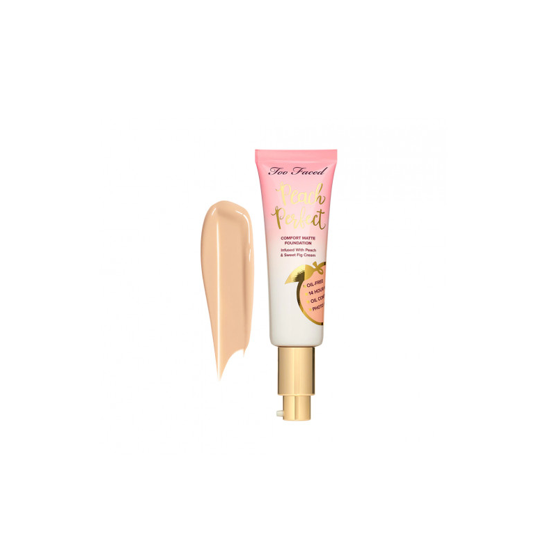 Fond de ten, Too Faced, Peach Perfect Comfort Matte, Swan, 48 ml