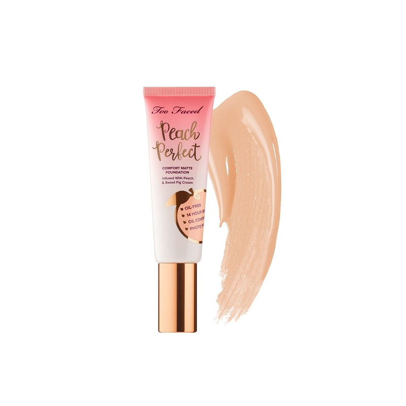 Fond de ten, Too Faced, Peach Perfect Comfort Matte, Light Beige, 48 ml