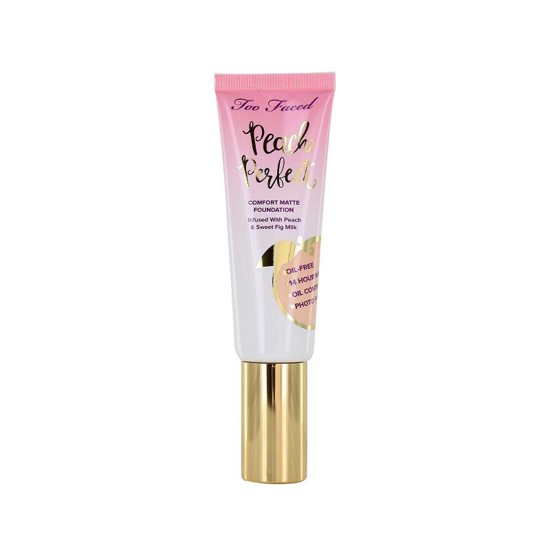 Fond de ten, Too Faced, Peach Perfect Comfort Matte, Taffy, 48 ml