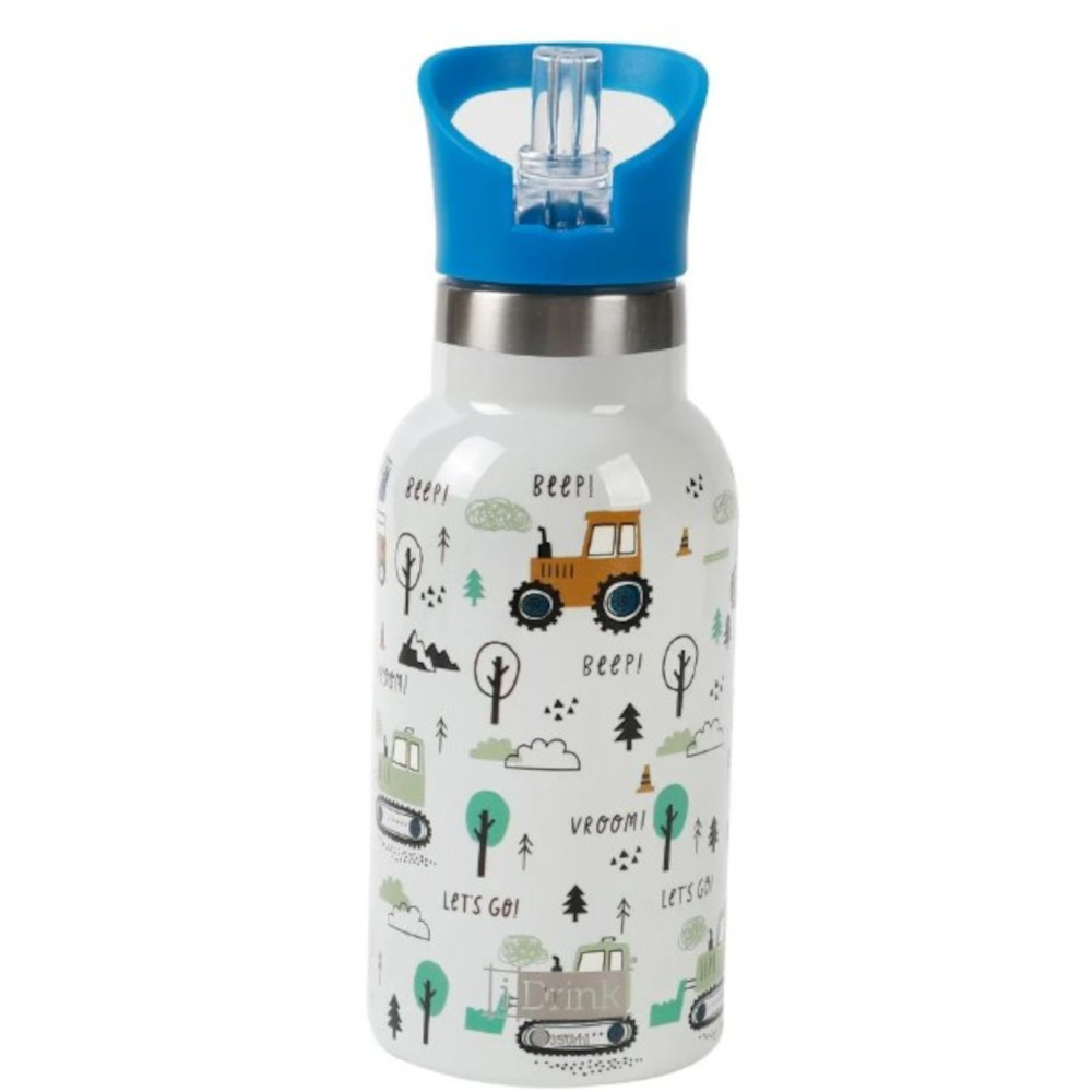 Termos pentru copii, din otel inoxidabil, design vehicule, 350 ml