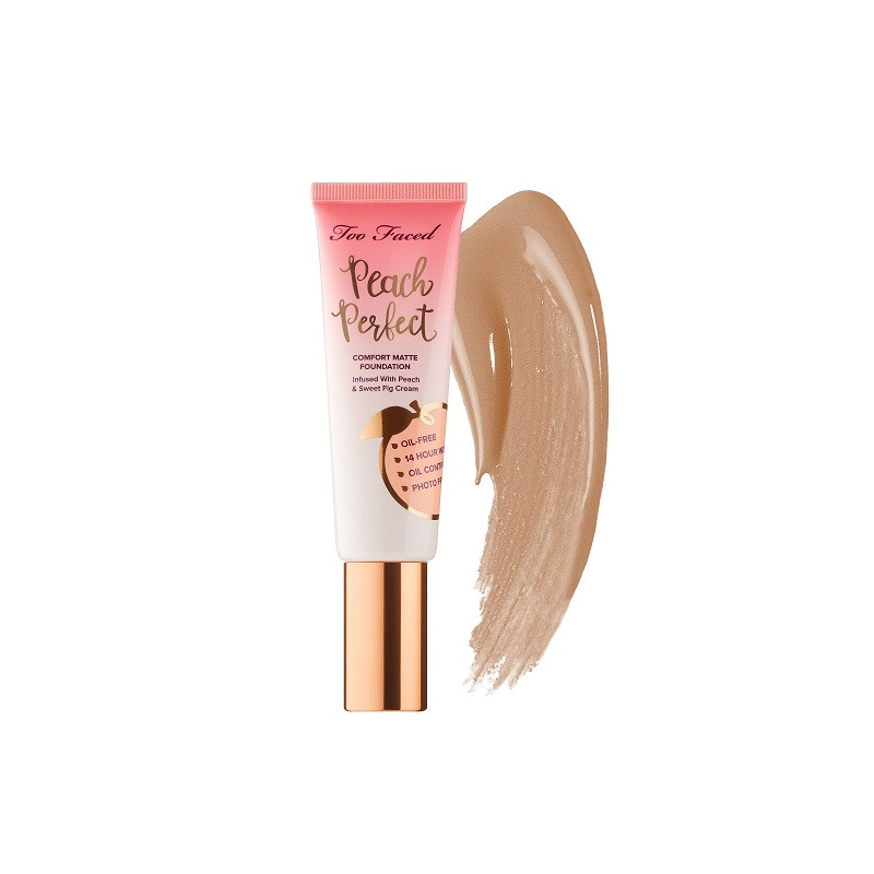 Fond de ten, Too Faced, Peach Perfect Comfort Matte, Honey, 48 ml