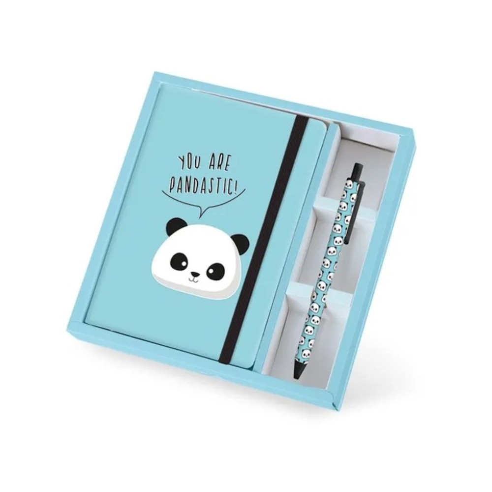 Set cadou cu carnet A5 si pix erasable, Pandastic