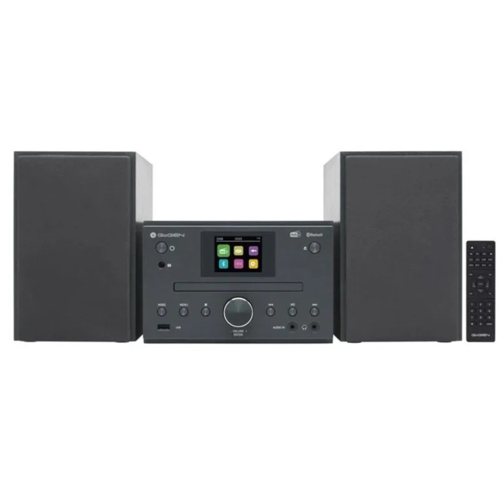 Sistem audio GoGEN MSC 472 BTDAB, 2 x 15 W, Bluetooth, CD, DAB+/FM, LCD color, telecomanda, gri