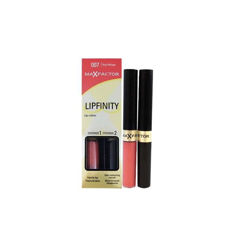 Ruj de buze rezistent la transfer Max Factor Lipfinity, Nuanta 007 Rosy Whisper