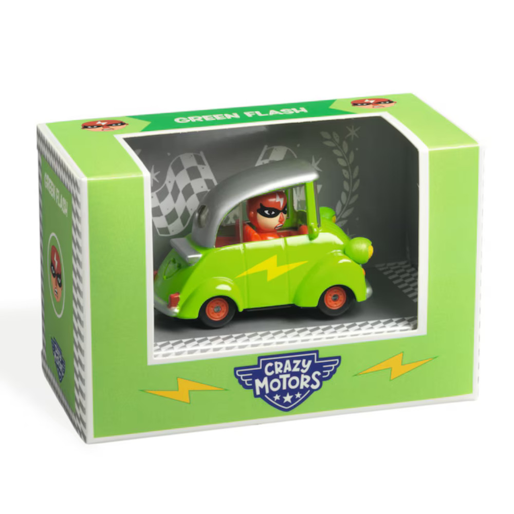 Colectia Crazy Motors Djeco, Masina Green Flash