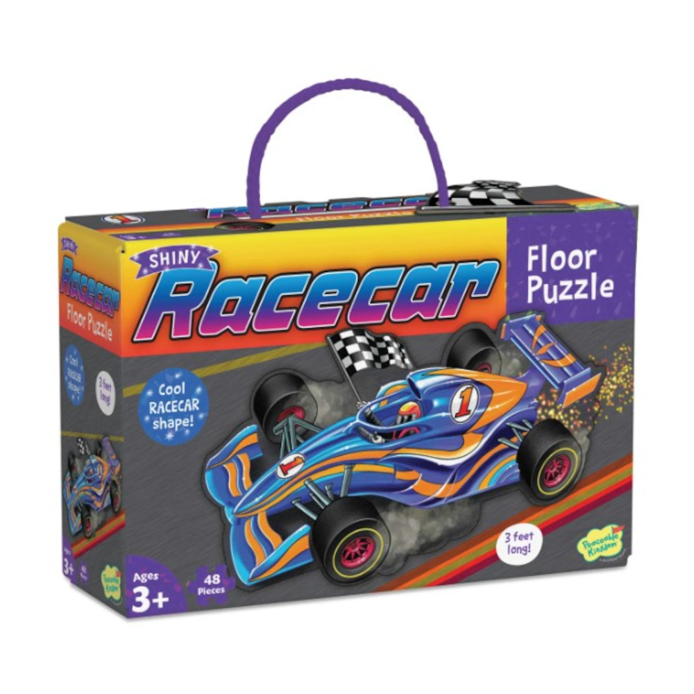 Puzzle de podea in forma de masina de curse, Racecar Floor Puzzle