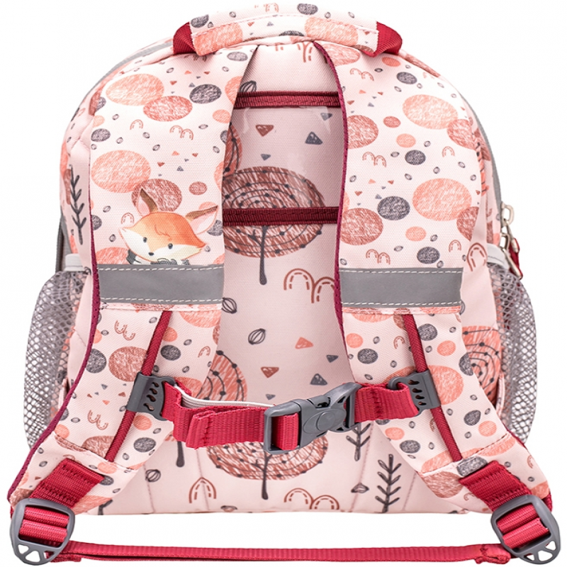 Rucsac Mini Kiddy, dimensiune 23 x 20 x 9 + 6 cm, motiv Woodland Foxy