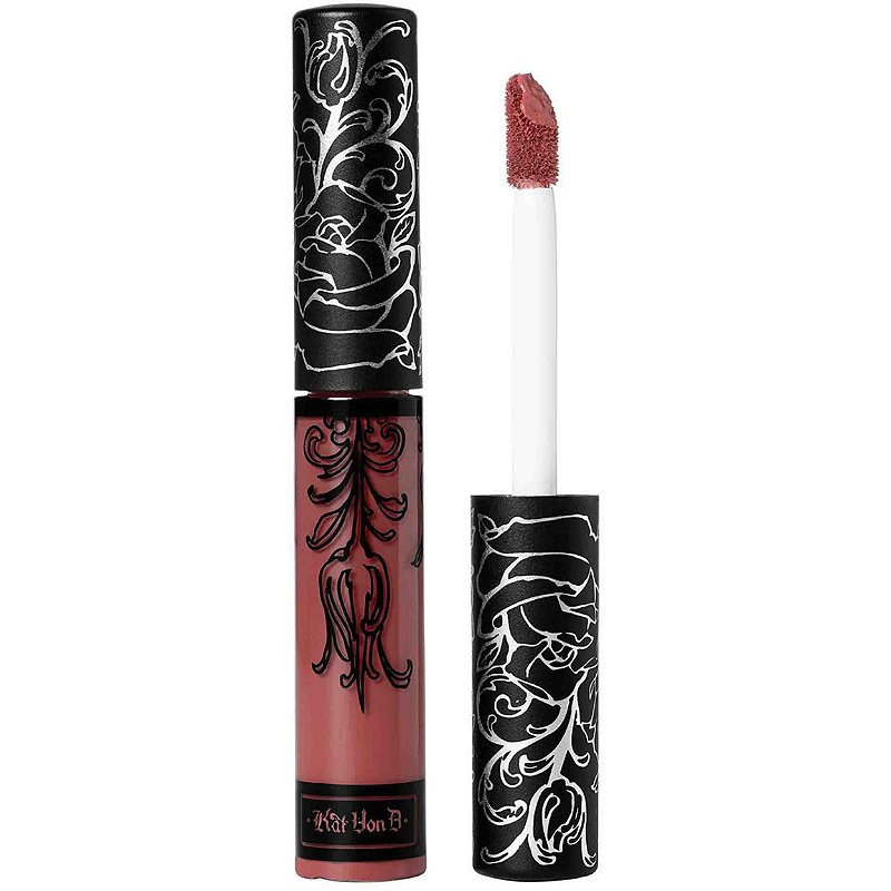 Ruj permanent original Mini Kat Von D mat rezistenta de lunga durata nuanta Lolita