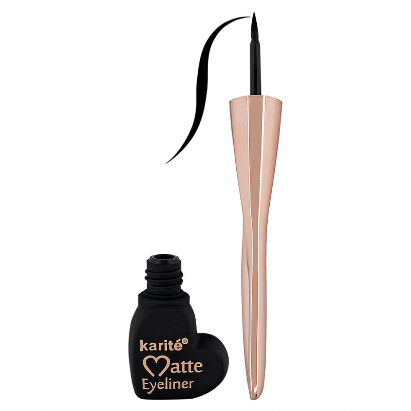 Tus de ochi lichid Karite Matte Eyeliner, Negru