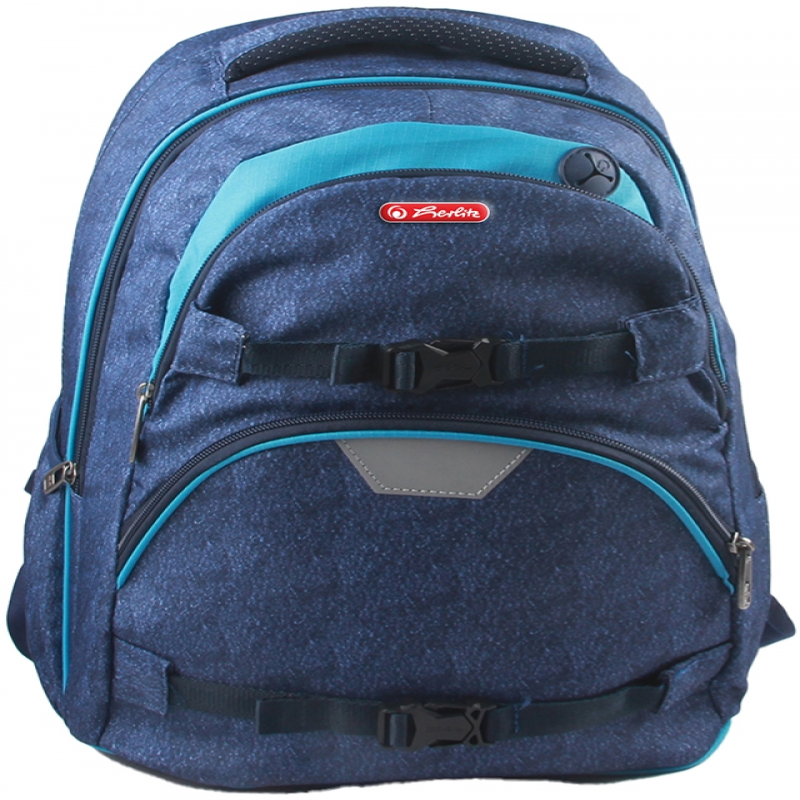 Rucsac Battle, dimensiune 43 x 29 x 22 cm, motiv Blue Jeans