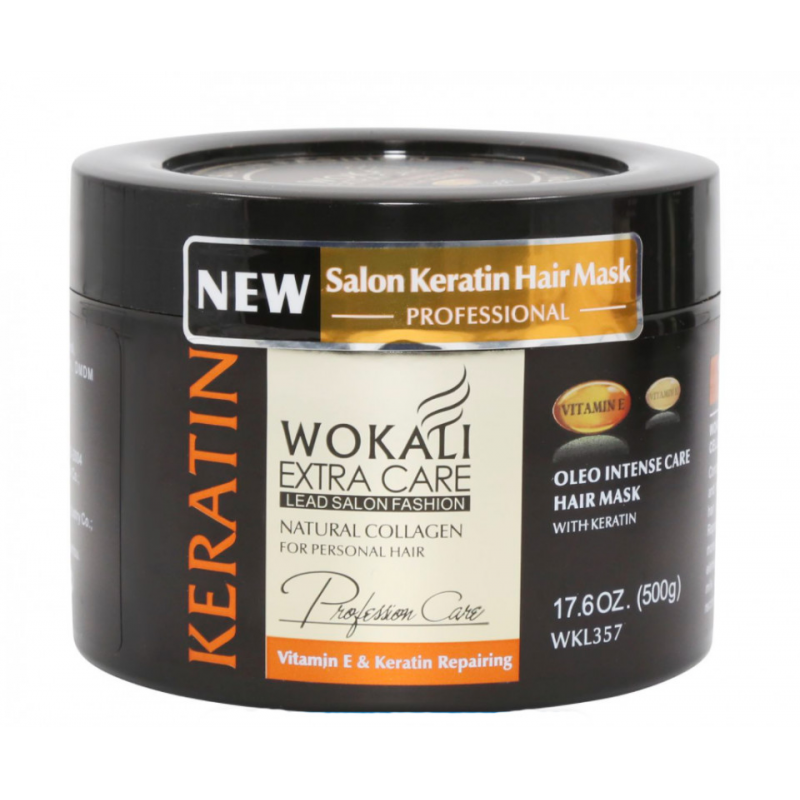 Masca de par Wokali Extra Care Salon Cu Keratina, Colagen si Vitamina E